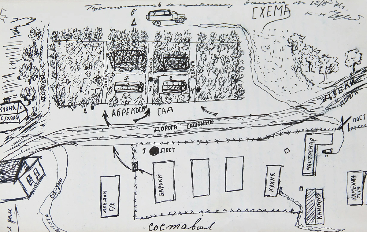 План лагеря Красный